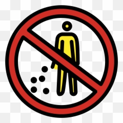 Do Not Litter Symbol - Emoji Meanings U2013 Typographyguru No Pedestrian Icon,Instagram Symbol Emoji