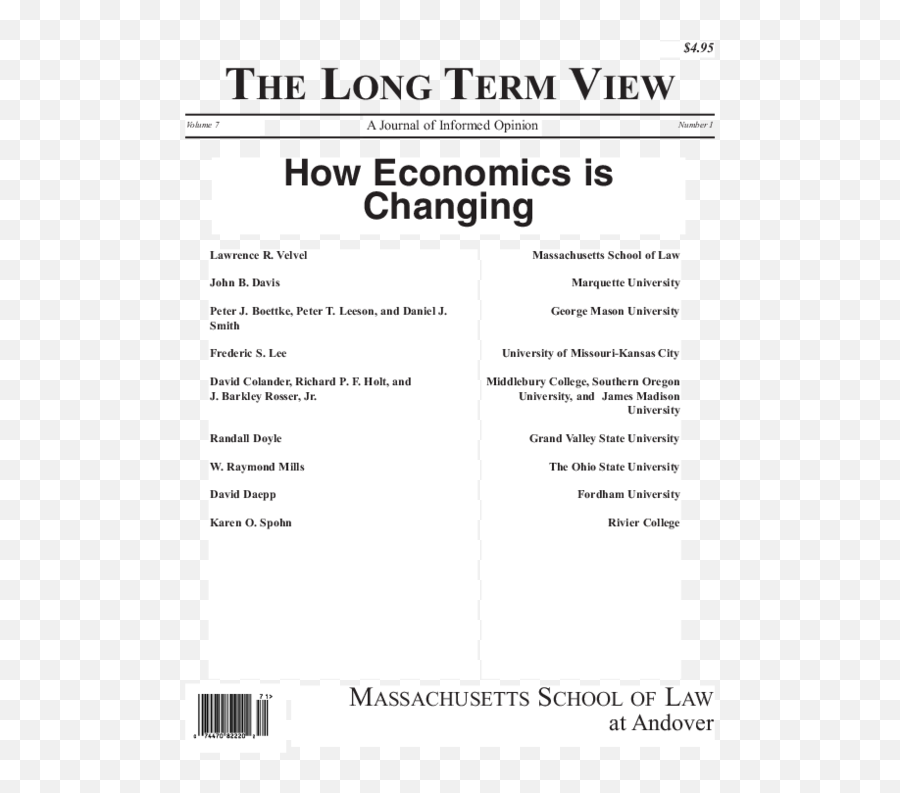 Pdf The Evolution Of Economics Where We Are And How We Got - Clarendon College Emoji,Thomas Sowell Quotes Emotion