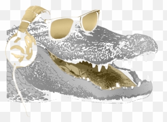 Alligator Dj Bling T - Shirt For Sale By Filip Schpindel American Crocodile Emoji,Facebook Emoticons Alligator