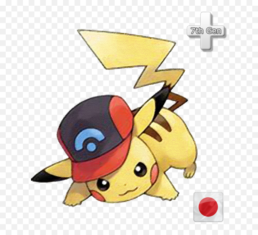 Download Pikachu With Ashu0027s - Cap Pikachu Sun And Moon Pokemon Pikachu Wearing Cap Emoji,Pikachu Emoji