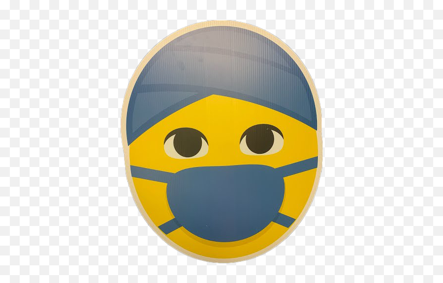 Face Mask Emoji - Happy,Under Table Emoticon