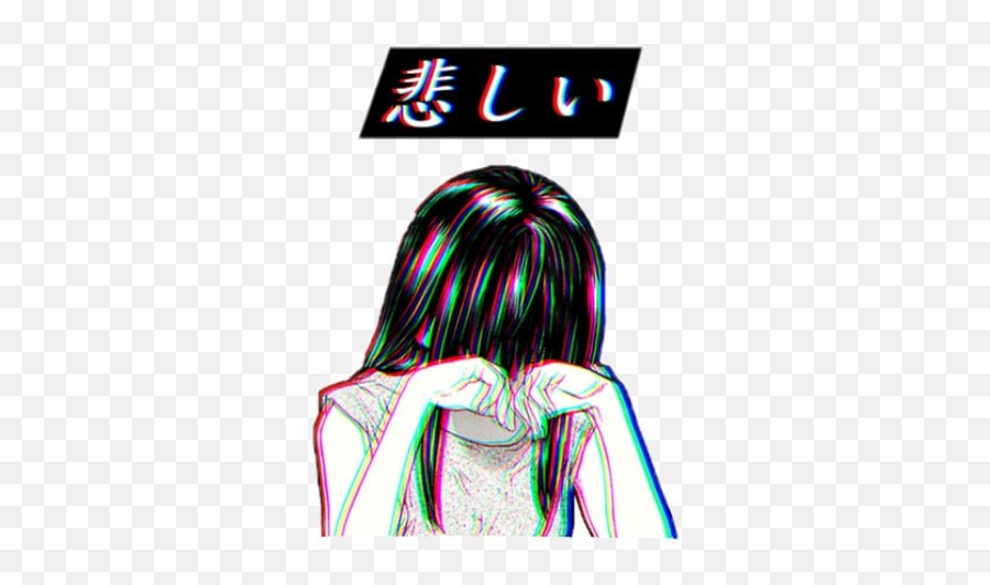 Aesthetic Aesthetic Art Sad Anime Pictures - Largest Sad Japanese Aesthetic Emoji,How To Draw Anime Emotions Samsung Note 9