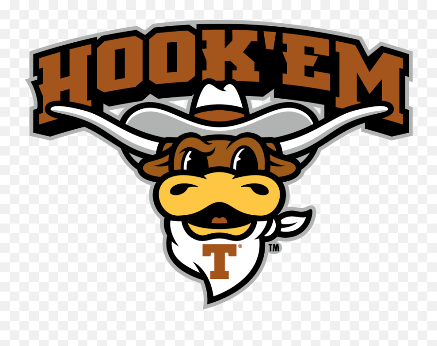Texas Longhorns Mascot Logo - University Of Texas Emoji,Hookem Longhorn Emoticon