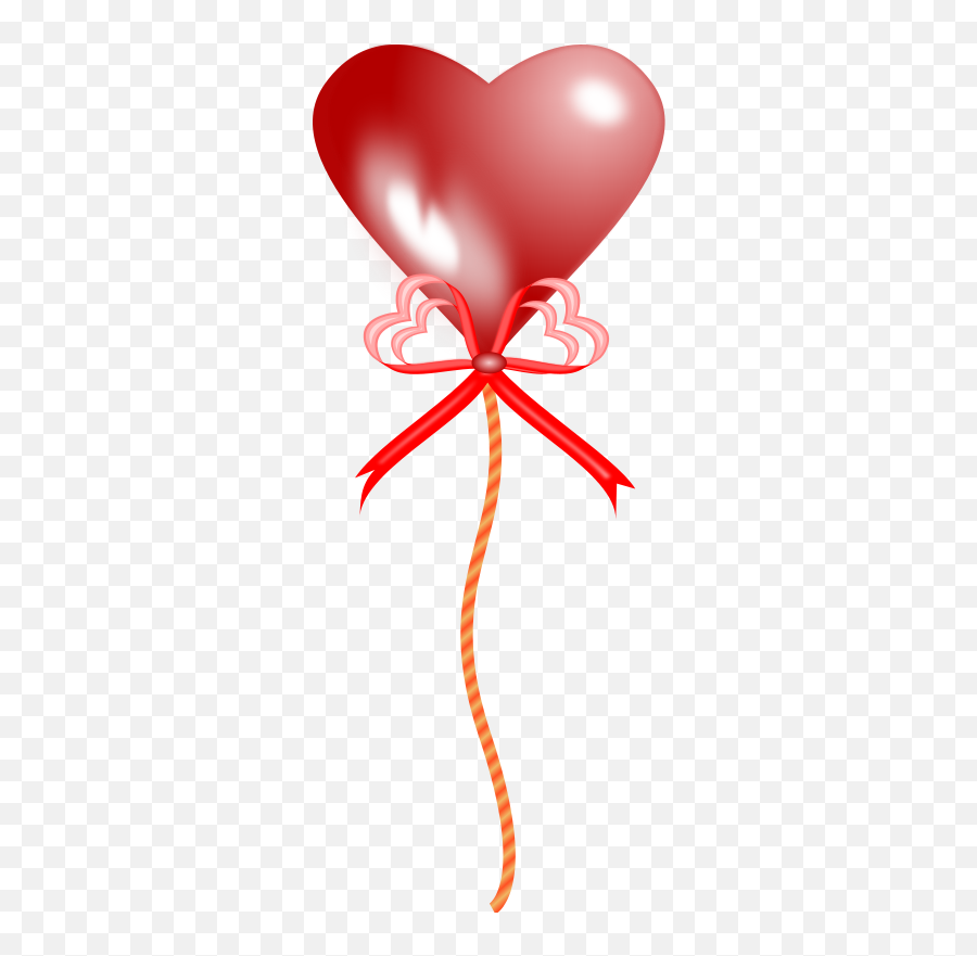 Heart Shape Balloon Transparent Emoji,Bow Heart Emoji Transparent