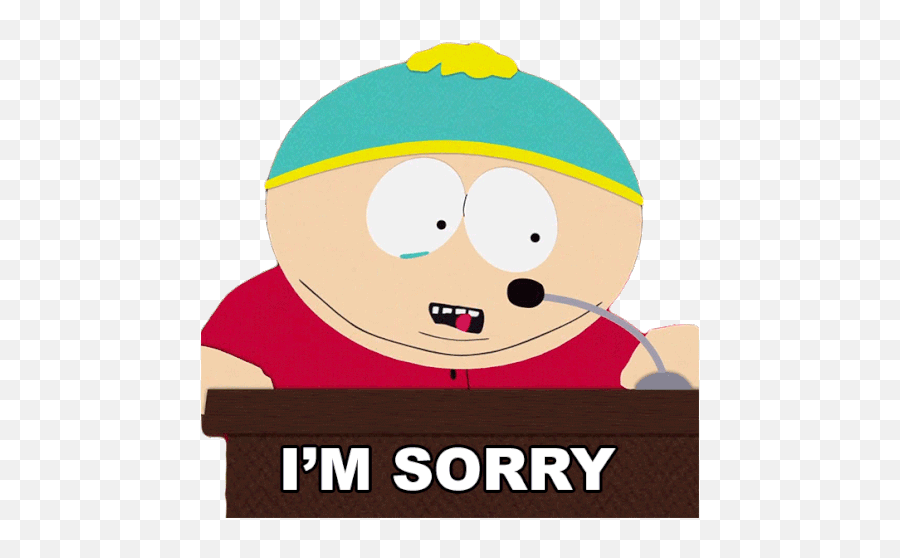 Im Sorry Eric Cartman Sticker - Im Sorry Eric Cartman South Emoji,Crazy Emotion Meme