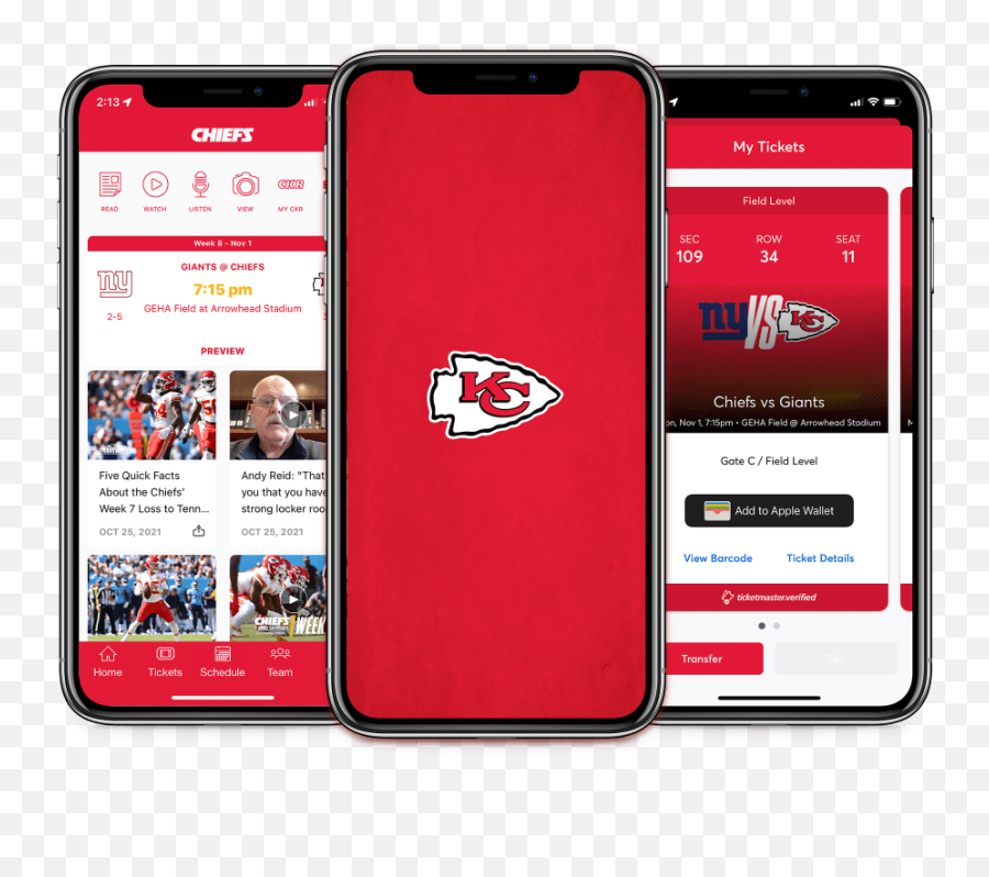 Chiefs Mobile App Kansas City Chiefs - Chiefscom Emoji,Steelers Emoticons For Android