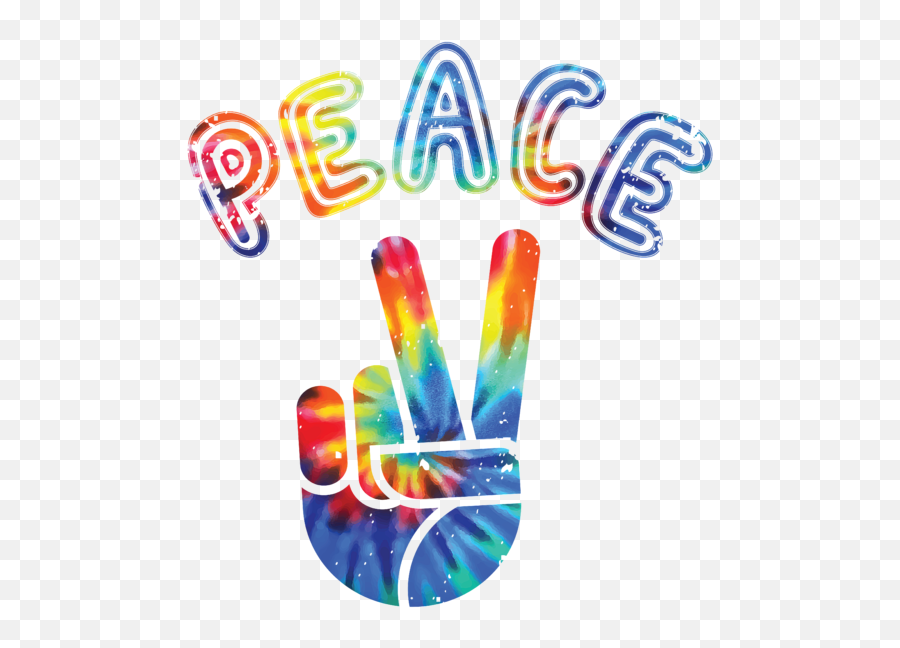 Cool Peace Sign With Hands V Sign Tie Dye Design Style Gift Design Greeting Card Emoji,Peace Hand Emoticon Text