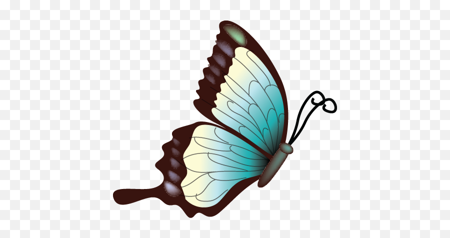 Flying Blue Butterfly Png Image Pngimagespics Emoji,Fly Emoji Transparent Background