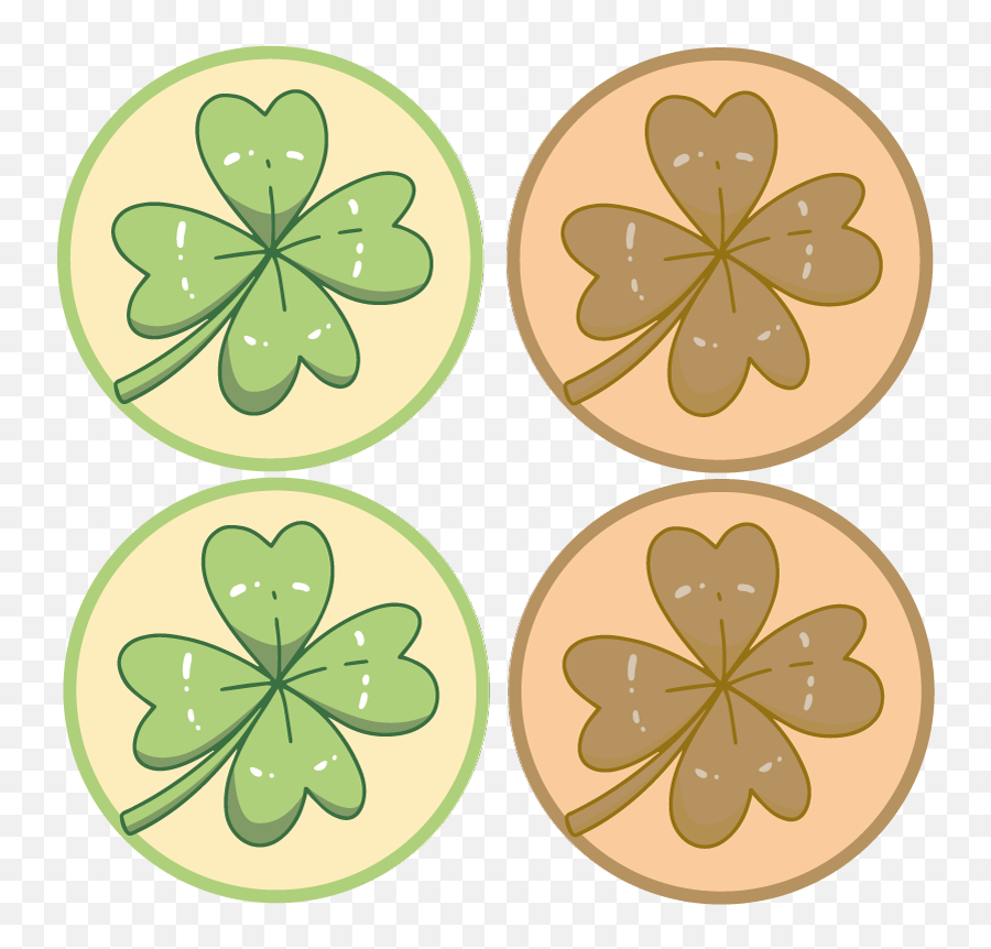 Shamrock St Patricks Day More Coasters - Decorative Emoji,St Patrick's Day Emoji