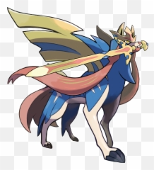 Zacian Poses Majestically Render - Pokemon Sword And Shield Zacian Emoji,Sword Emoji Png