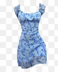 Png Dress Soft Blue Sticker - Basic Dress Emoji,Blue Emoji Outfit