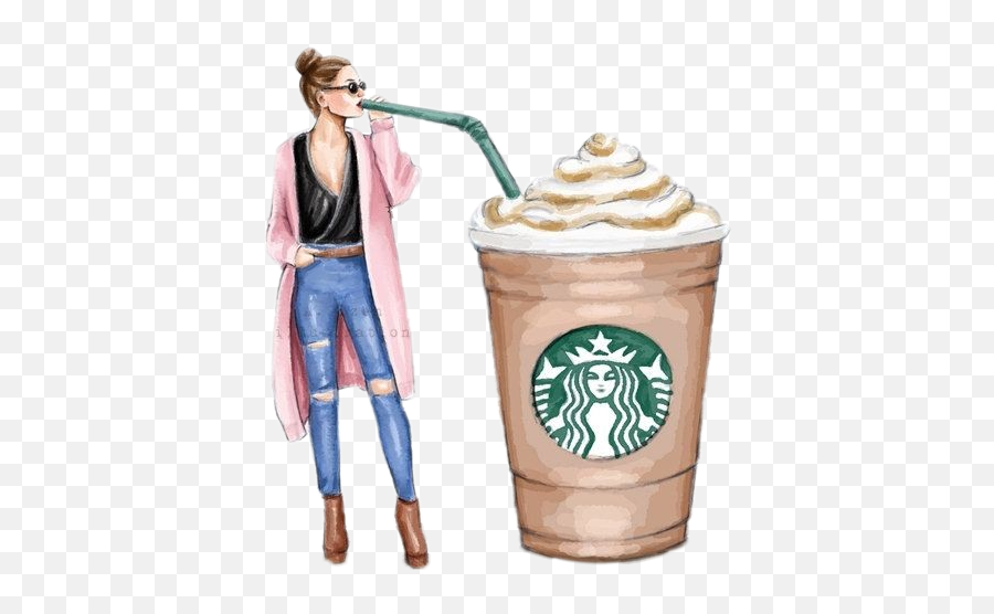 Chicastumblr Starbucks Coffee Sticker - Starbucks Coffee Stickers Emoji,Starbucks Coffee Emoji