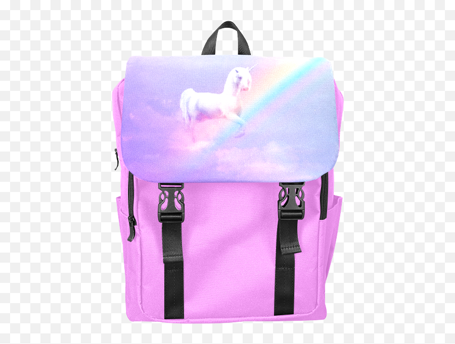 Unicorn And Rainbow Casual Shoulders - Backpack Emoji,Emoji Backpacks For School