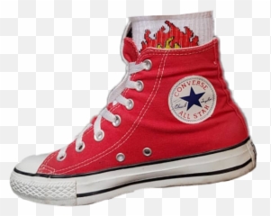 Aesthetic Red Converse Shoes Sticker - Converse All Star Red Emoji,Emoji Converse