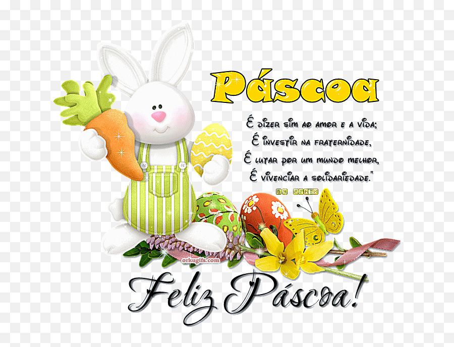 Feliz - Easter Bunny Carrots Png Emoji,Emoticons De Ovo De Pascoa