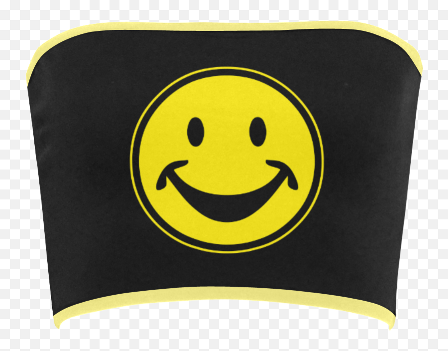 Funny Yellow Smiley For Happy People Bandeau Top Id D373850 - Happy Emoji,Emoji Expression Pillows