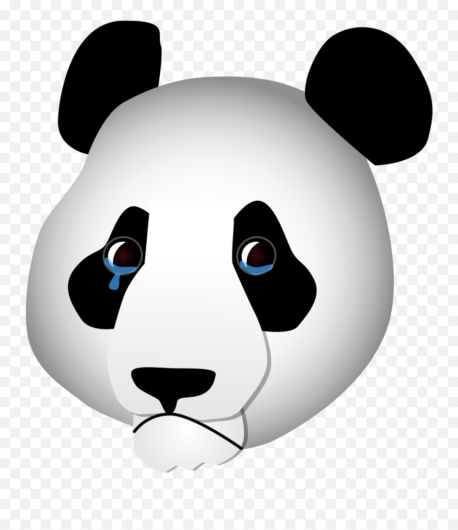 Panda Clipart Pdf Panda Pdf - Sad Panda Emoji,Sad Panda Emoji
