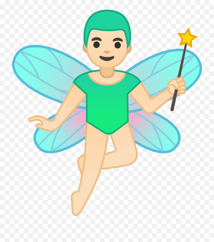 Light Skin Tone Emoji - Fairy,Fairy Emoji Android
