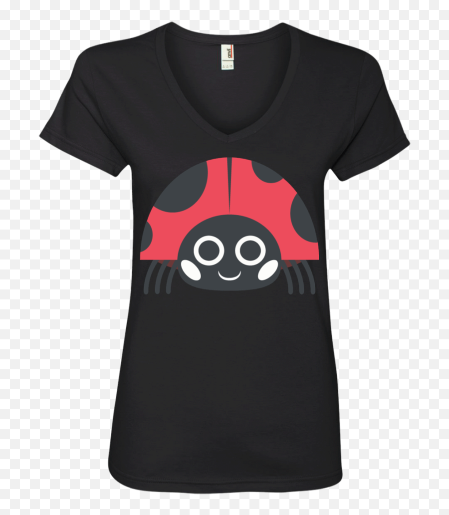 Lady Bird Emoji Ladiesu0027 V - Neck Tshirt U2013 That Merch Store,Lady Emoji