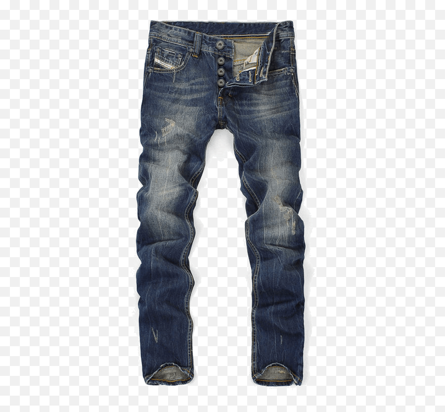 Fashion Ripped Navy Blue Jeans For Men - Mens Dark Faded Jeans Emoji,Emoji Jeans