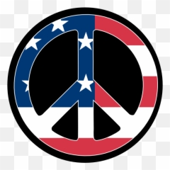 Red White And Blue Peace Sign Hand Png - Peace In The Us Emoji,Peace Sign Emoji