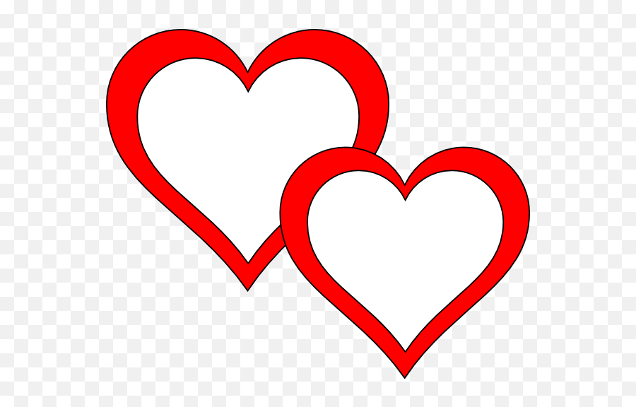 Hearts Double Heart Clipart Black And White Valentine Week 6 - 2 Hearts Clipart Emoji,Two Heart Emoji