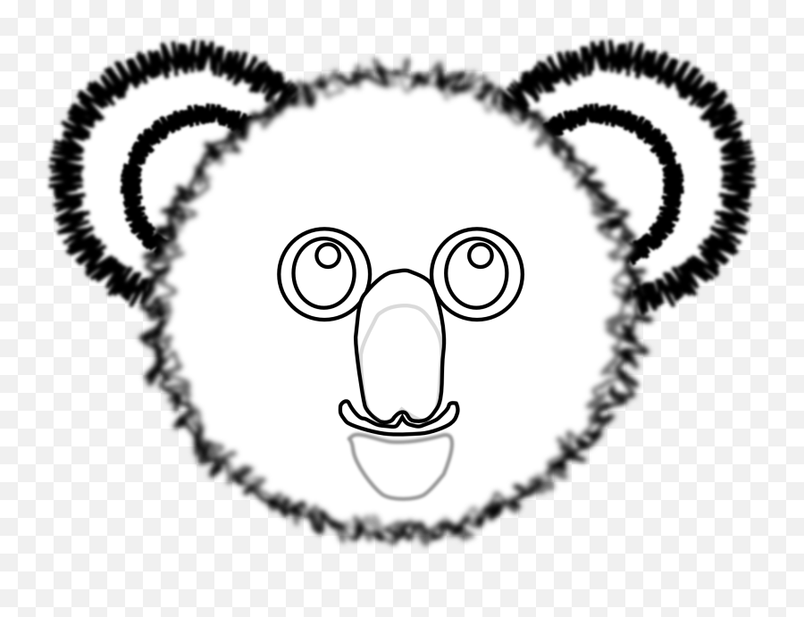 Koala Bear Face Clip Art - Clip Art Emoji,Wechat Kola Bear Emoticon