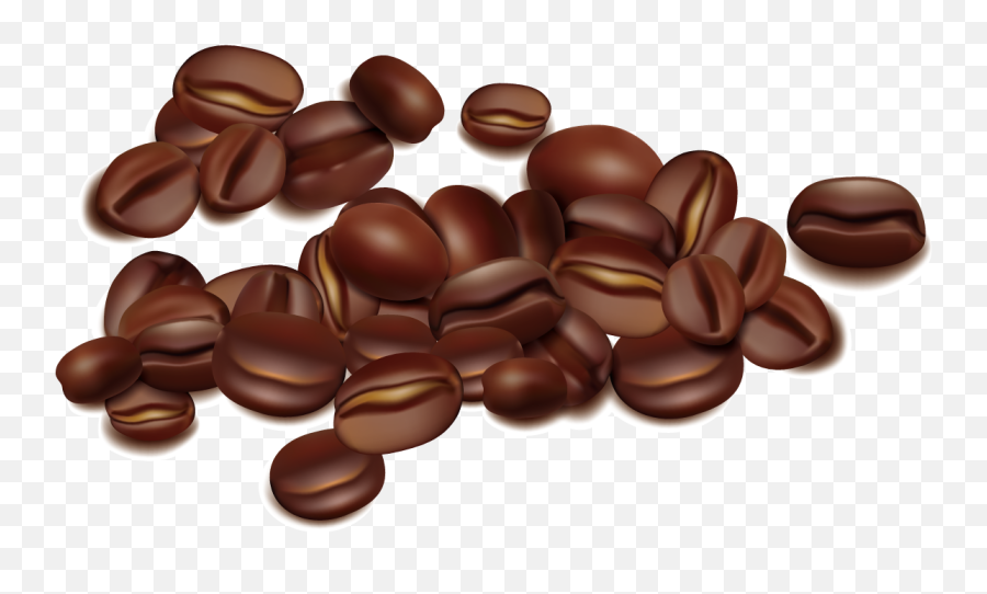 Coffee Bean Seed - Coffee Beans Vector Png Emoji,Coffee Bean Emoji