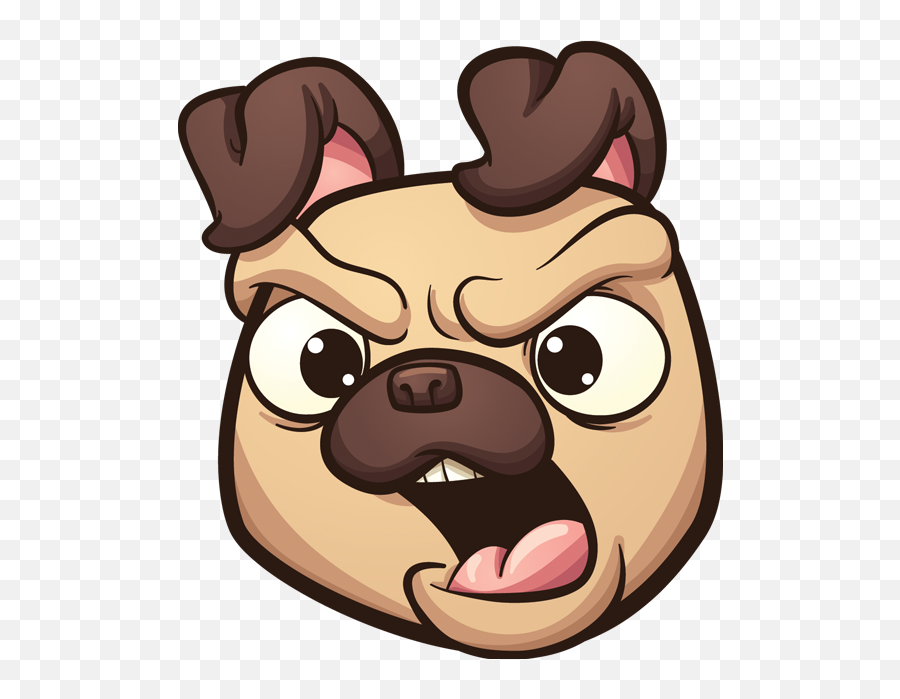 Puglife - Pug Emoji U0026 Stickers By Salaheddine Lahrar Angry Happy Dog Clipart,Pug Emoticons For Iphone