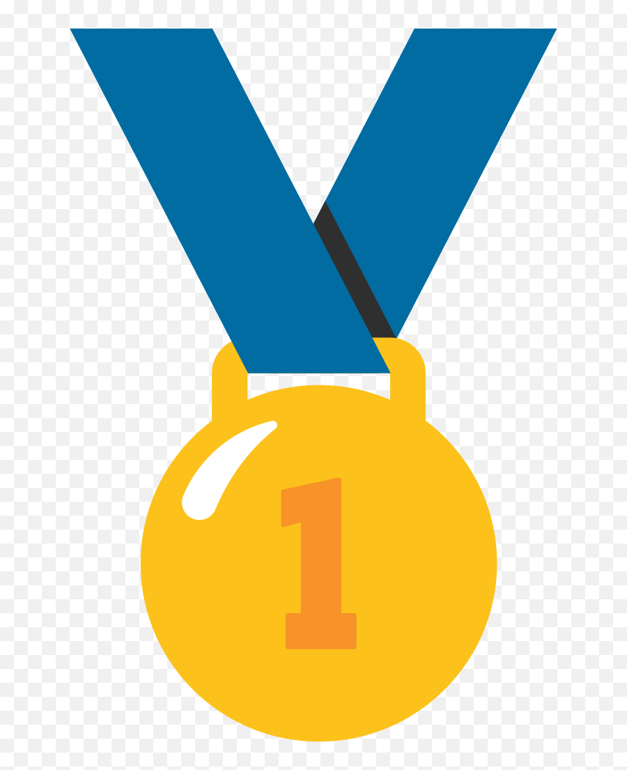 1st Place Medal Emoji - Gold Medal Emoji Png,Number 1 Emoji
