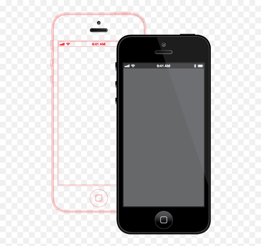 11 Iphone 5 Transparent Vector Images - Iphone 5s Mockup Illustrator Vector Iphone Emoji,Emoticons For Iphone 5s
