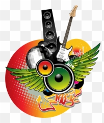 Musique Ambiance Sticker Clipart - Grafitti Musique Dj Png Emoji,Graffitis Emojis