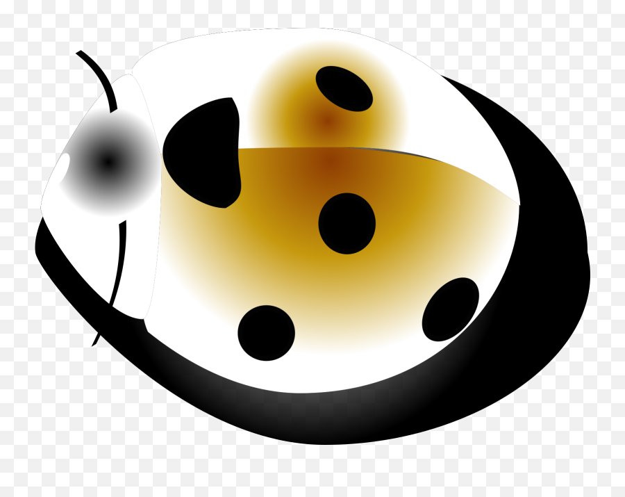 Digital Orange Ladybug Svg Vector - Dot Emoji,Emoticon For A Lady Bug