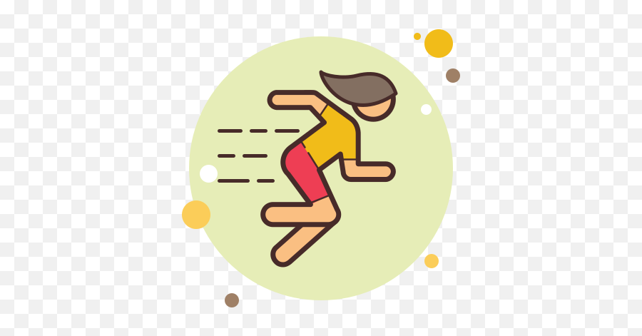 Girl Running Icon In Circle Bubbles Style - Disney Plus Icon Png Emoji,Runner Woman Emoji