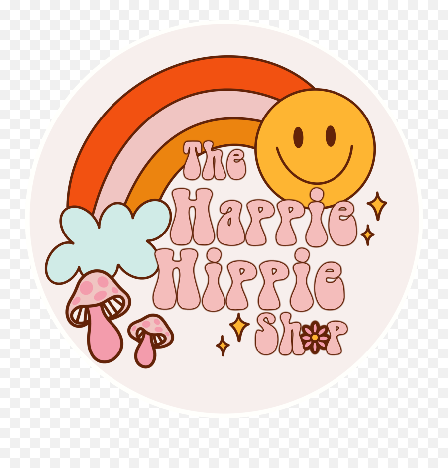 The Happie Hippie Shop - Happy Emoji,A Hippie Emoticon