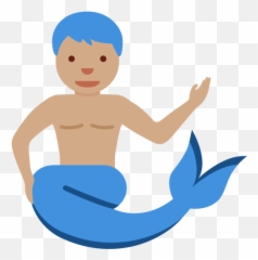 U200d Merman Medium Skin Tone Emoji,Pitchfork And Torch Emoticon For Discord