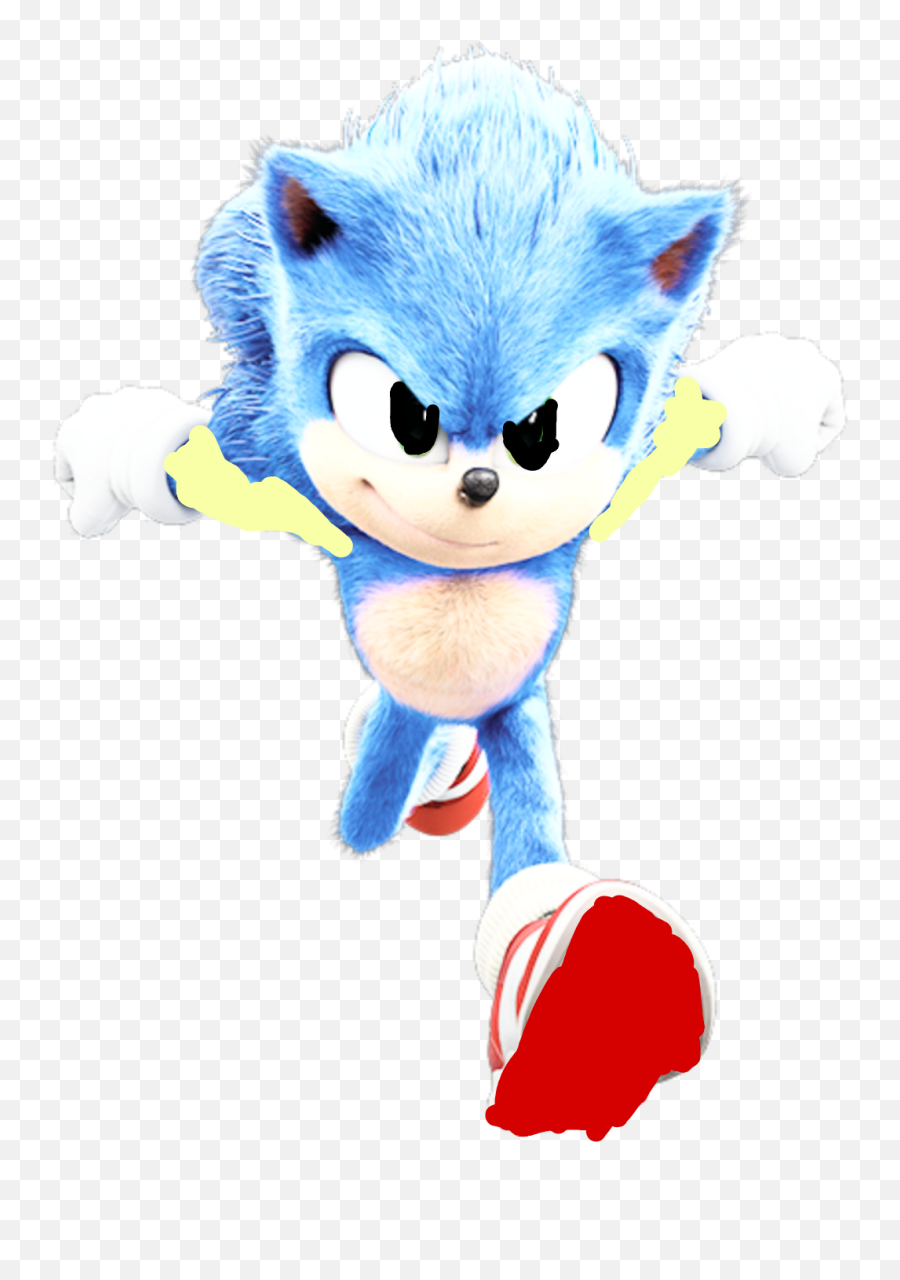 Classic Sonic Sticker - Sonic The Hedgehog Emoji,Sonic The Hedgehog Emoji