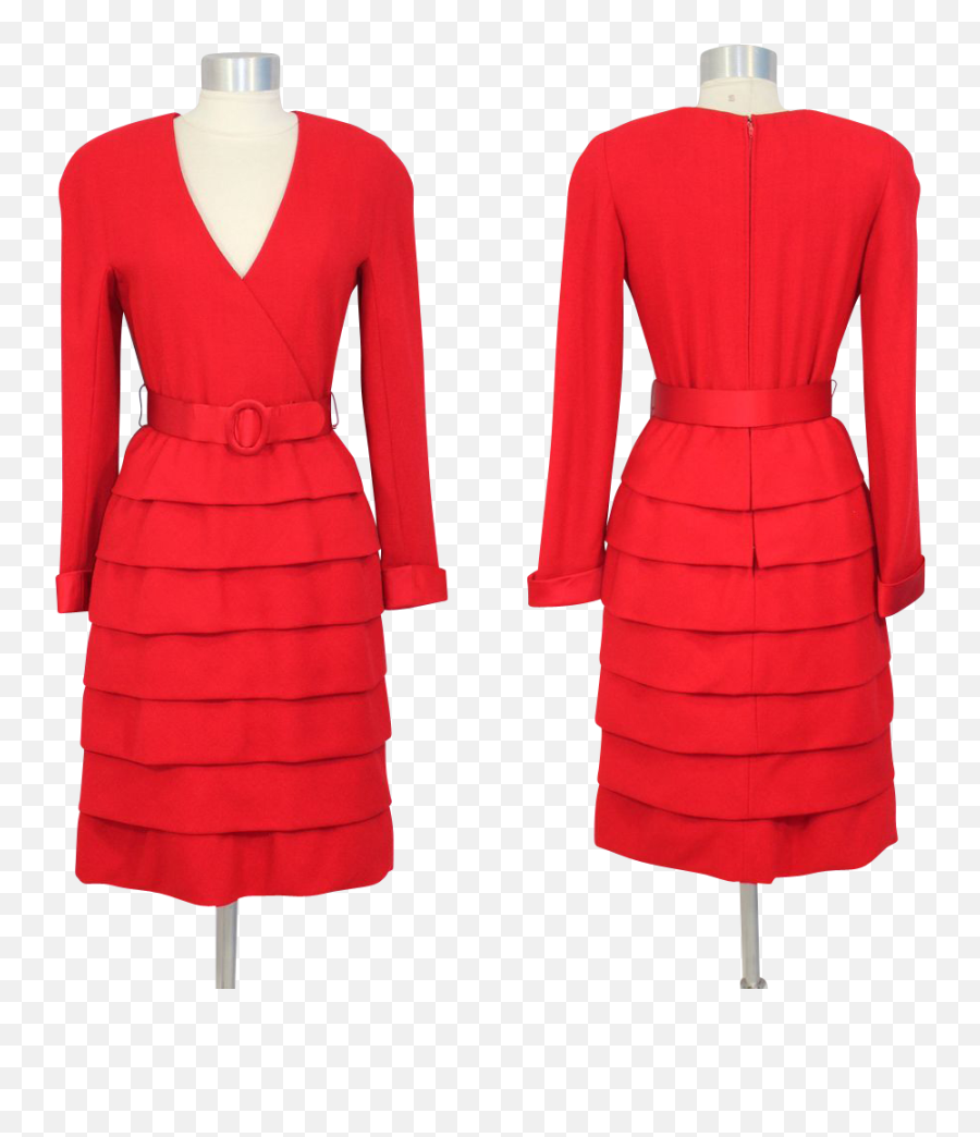 Vintage 80s Arnold Scaasi Couture Red - Basic Dress Emoji,Red Dress Emoji Costume