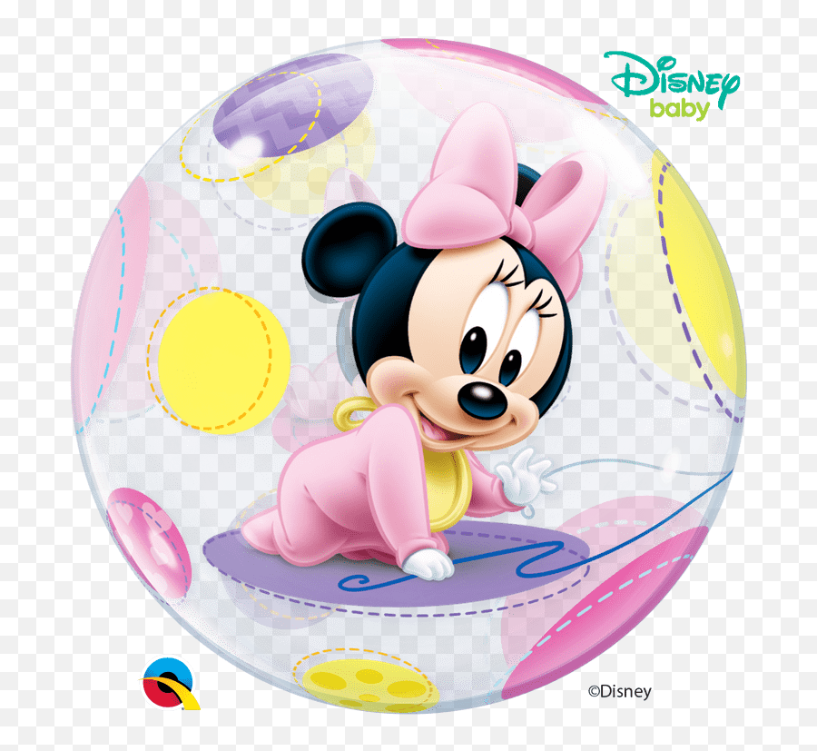 Baby Minnie Mouse Bubbles Balloon - Minnie Mouse Balloon Bubble Emoji,Minnie Emoji