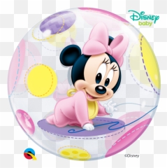 Baby Minnie Mouse Bubbles Balloon - Minnie Mouse Balloon Bubble Emoji,Minnie Emoji