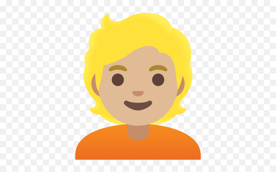 Person Medium - Light Skin Tone Blond Hair Emoji,Lightblub Emoji