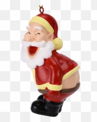 Mooning Santa Claus Christmas Ornament Emoji,Tree And Santa Emoji