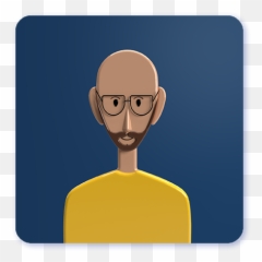 Powerpeopleplatform Emoji,Male Bald Moustache Emoji