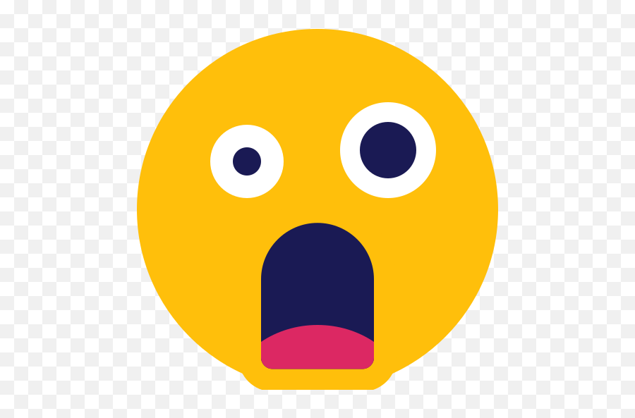 Shock Shocked Smiley Free Icon Of Emoji 1 - Icon,Shocked Emotion