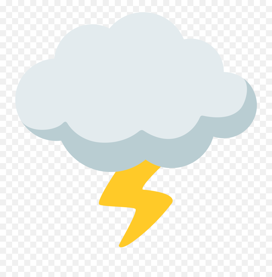 1548550 Lightning Clipart Emoji - Clouds With Lightning Clipart,Lightning Emoji