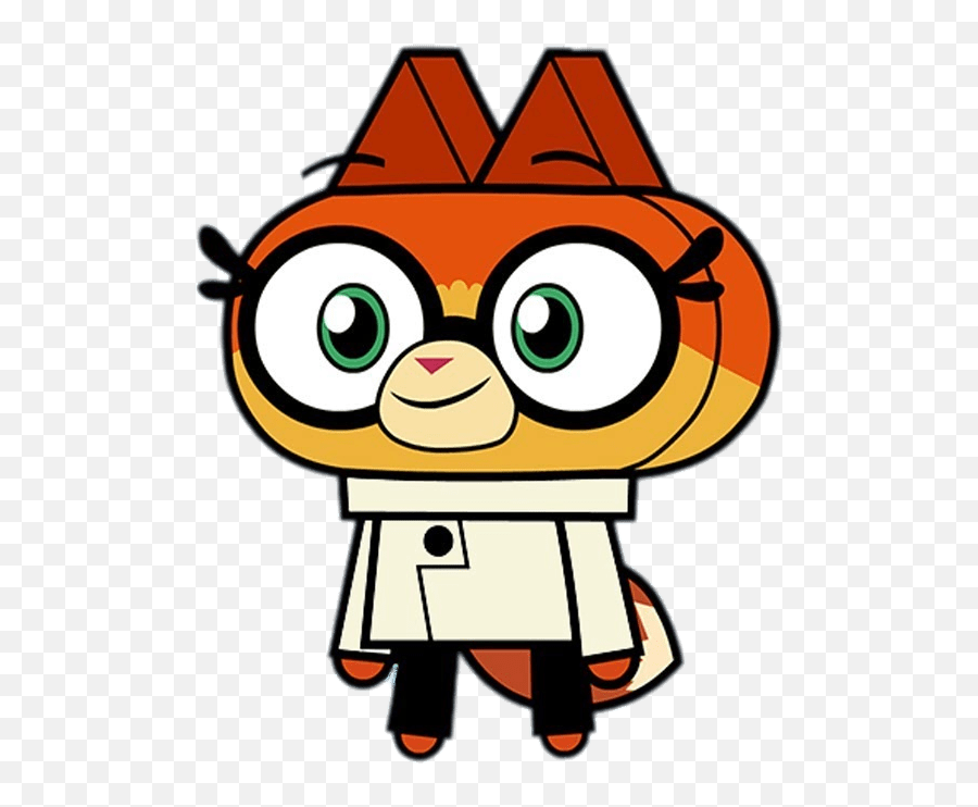 Unikitty Character Dr Fox Transparent Png - Stickpng Dr Fox Unikitty Puppycorn Emoji,Whatsapp Fox Emoticon