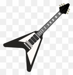 Guitar Shape Clipart - Rock Guitar Transparent Emoji,Guitar Superman Emoji