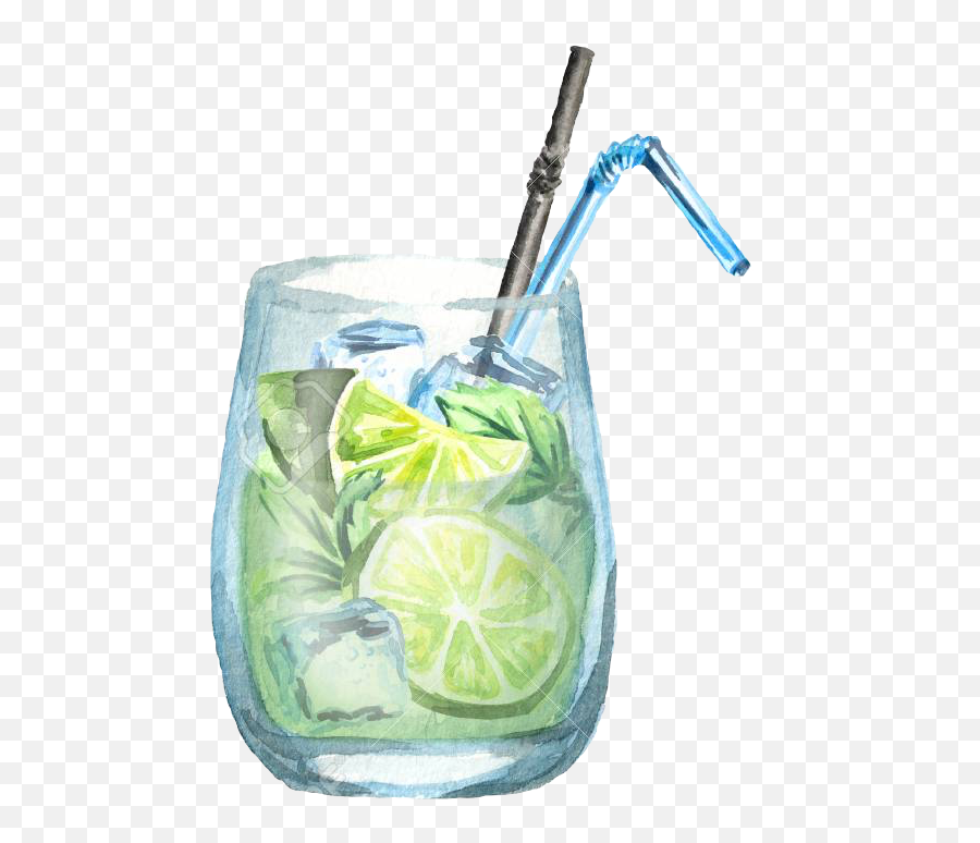 Mojitolime Sticker - Mojito Watercolor Emoji,Gin And Tonic Emoji Mojitolime Sticker - Mojito Watercolor Emoji,Gin And Tonic Emoji
