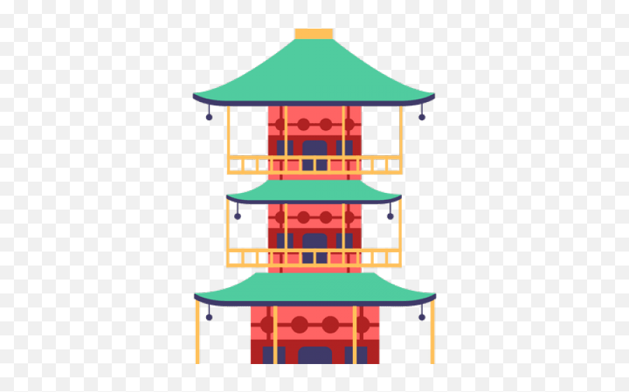 Pagoda Clipart Japanese Building - Japanese Pagoda Clipart Emoji,Japanese Castle Emoji