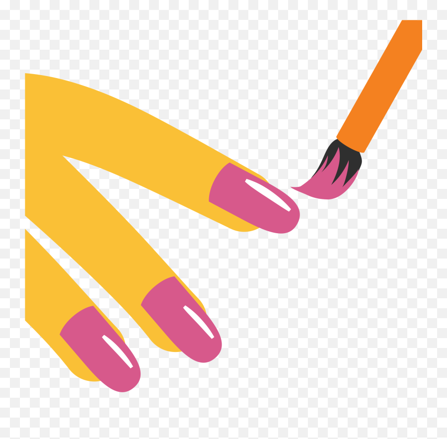 Nail Polish Emoji - Nail Art Png Vector,Nail Emoji
